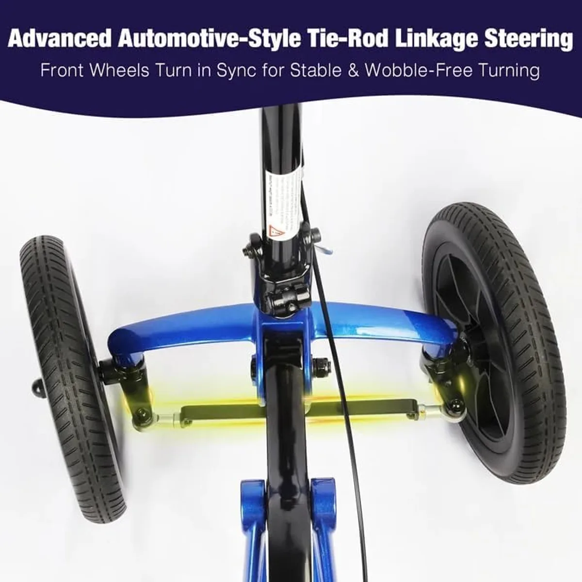 WHLICKS KS04 All-Terrain Knee Scooter — Dark Blue image 7